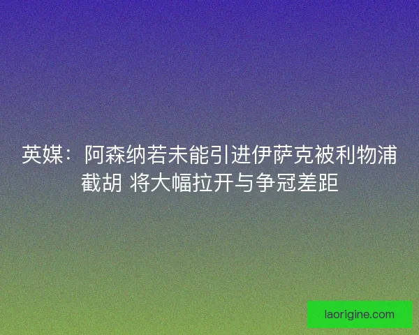 英媒：阿森纳若未能引进伊萨克被利物浦截胡 将大幅拉开与争冠差距